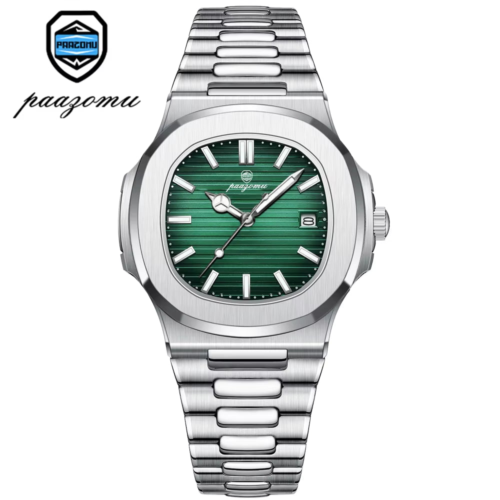 2025New Men Stainless Steel Watch Quartz Waterproof Male Clock Business Watch Mens Watches Top Brand Luxury Men Watch